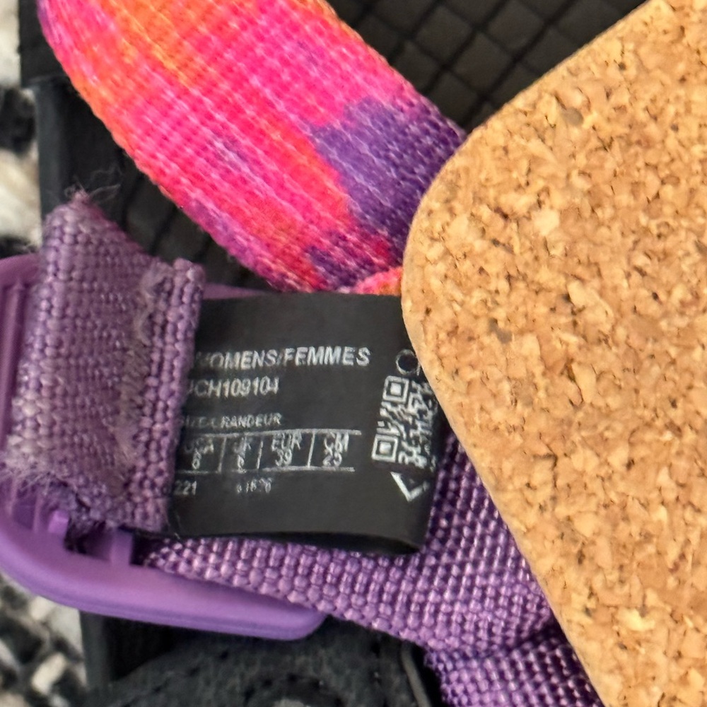 Women’s Multi-Color Sport Sandals - Purple & Pink Straps - Picture 3 of 3